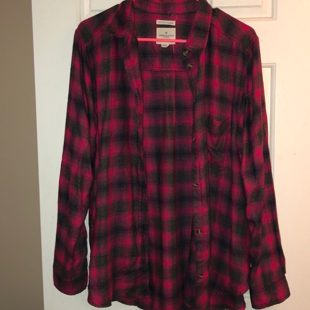 Boyfriend plaid shirt